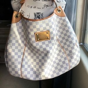 👜 Louis Vuitton GM Damier Azur Galliera Hobo
